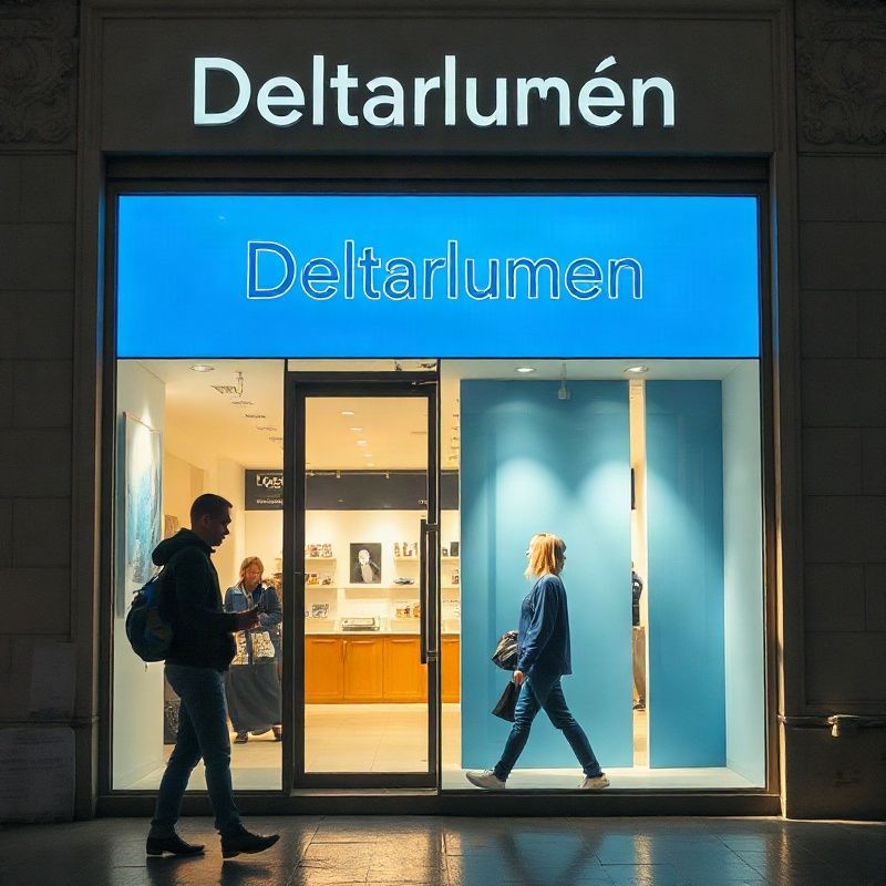 Entrada da loja Deltarlumen em Salvador